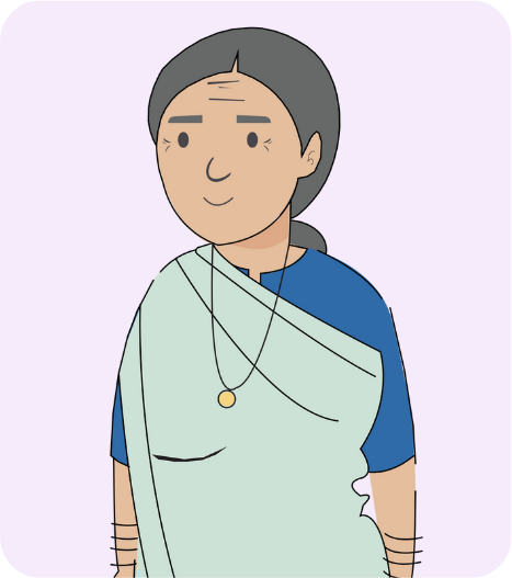 She is 60 years old. She is a senior citizen looking for investments with stable and risk free returns.